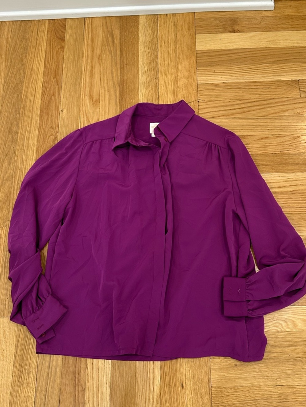 Vintage Country Sophisticates Pendleton  Women's Purple Button-Front Blouse